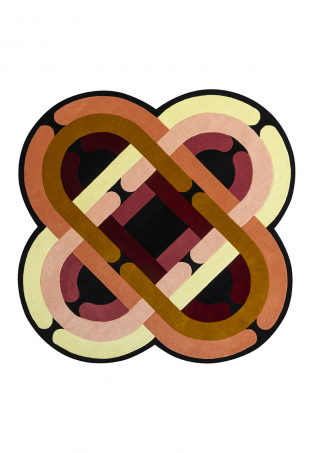 Tapis nef à lignes géométriques