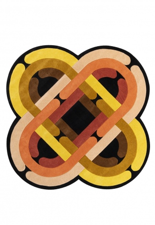 Tapis nef à lignes géométriques