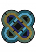 Tapis nef à lignes géométriques