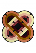 Tapis nef à lignes géométriques