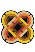 Tapis nef à lignes géométriques