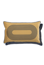 Coussin rectangulaire motif graphique