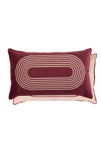 Coussin rectangulaire motif graphique