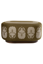 Pouf oblong motif Scarabée