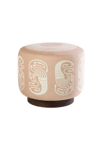 Pouf rond motif Hydre