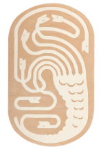 Tapis oblong grand motif Hydre