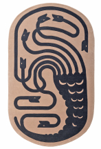 Tapis oblong grand motif Hydre