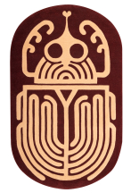 Tapis oblong grand motif Scarabee