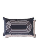 Coussin rectangulaire motif graphique