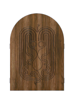 Miroir trityque fermé motif Poulpo