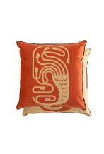 Coussin carré motif Hydre