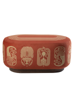 Pouf oblong motif Poulpe Hydre Scarabée